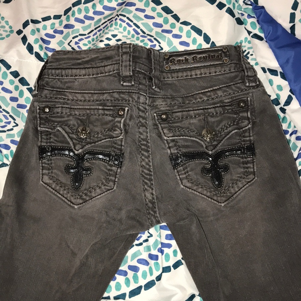 Grey Rock Revival Jeans!!